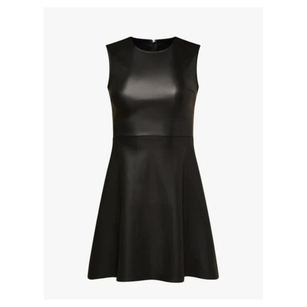 WeWoreWhat Leather Muscle Tank Mini Dress